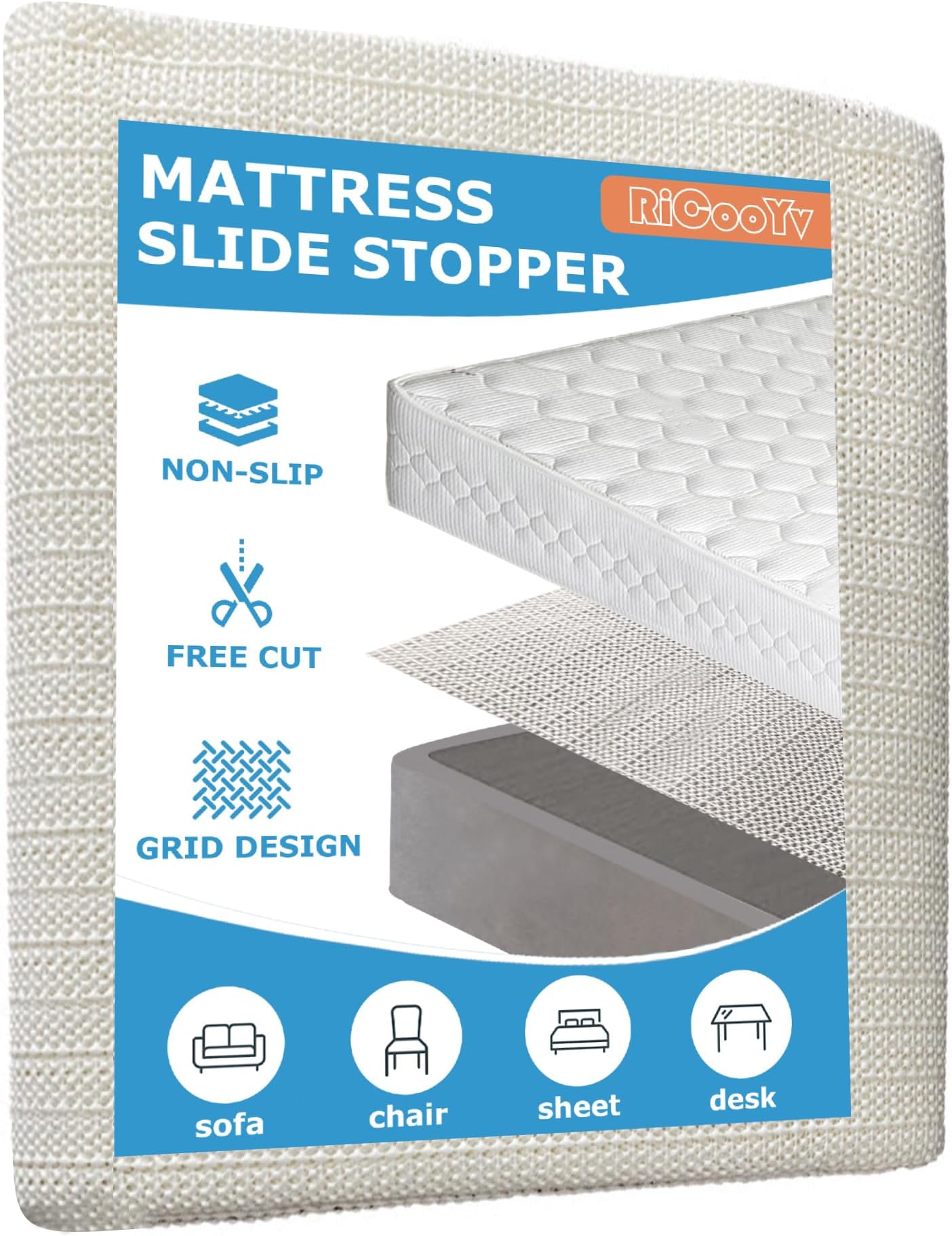 TRU Lite Bedding Extra Strong NonSlip Mattress Grip Pad