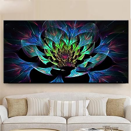 Amazon ダイヤモンドアート 抽象的なカラフルな花 刺繍キット 初心者 ダイヤモンド アート キット 大型 全面貼り付けタイプ 5d ダイアモンドビーズアート 絵画 セット Diy ダイヤモンド塗装 手作 ビーズ 手芸 キット モザイク アートクラフト 家の装飾 60x1cm