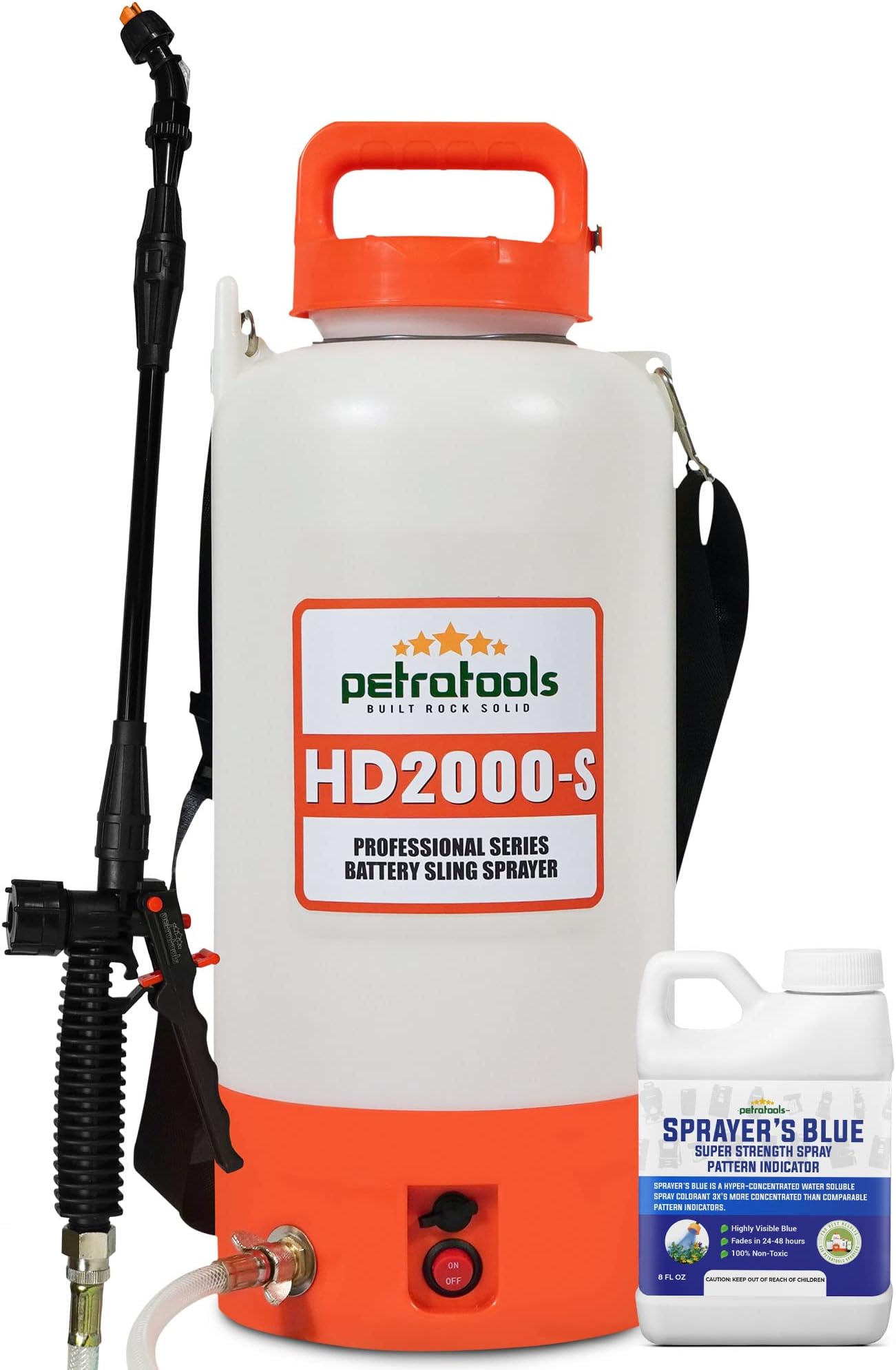 PetraTools 2 Gallon Battery Powered Sprayer HD2000S and