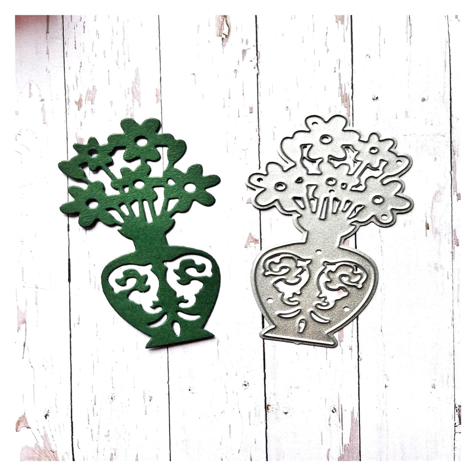 Fustella per Metallo Stencil Fiore Fai da Te Scrapbooking