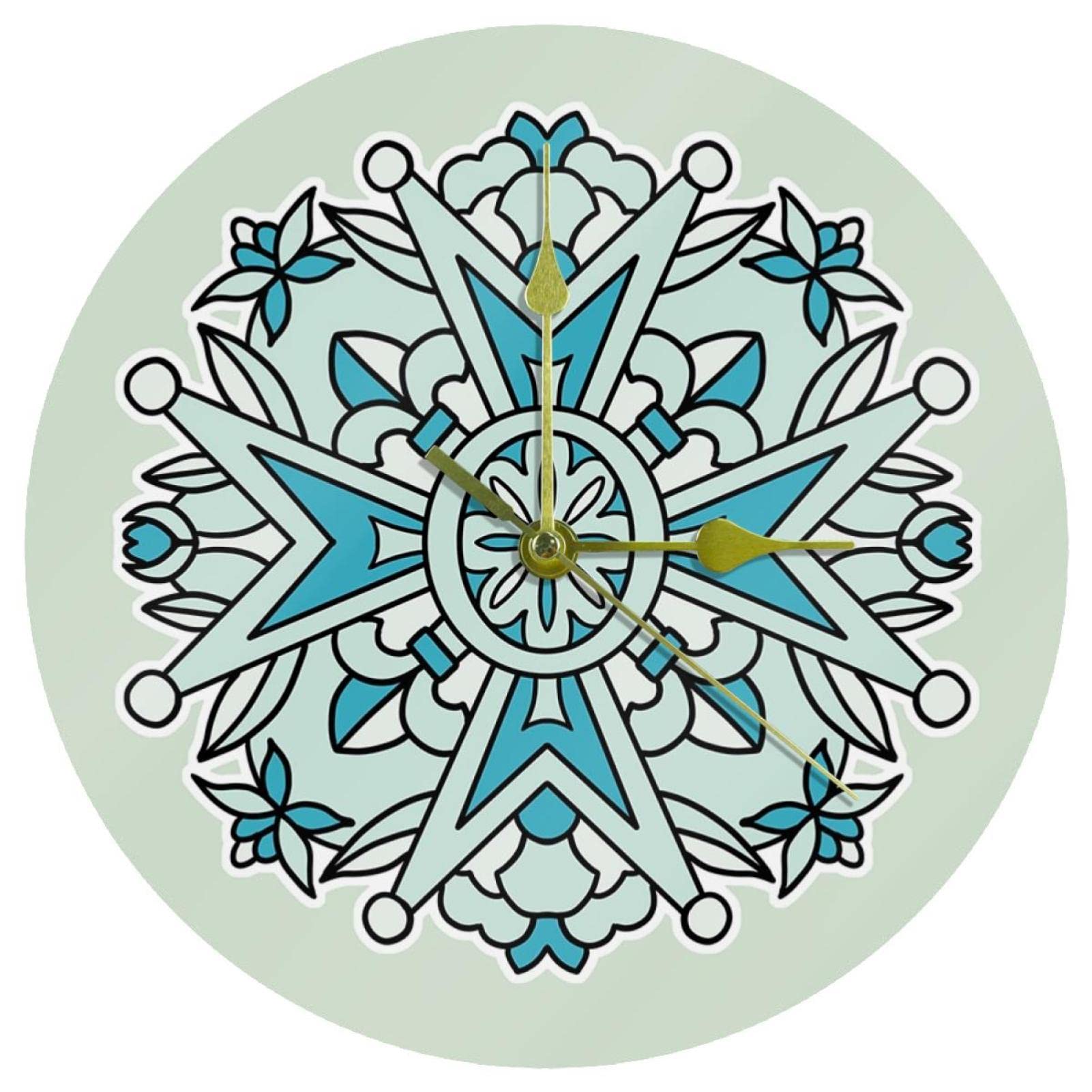 Horloge murale ronde en acrylique décorative pour bureau et école