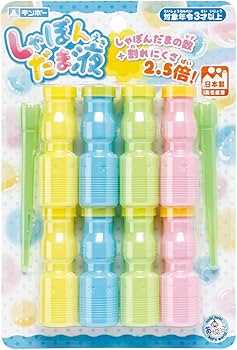 Amazon.co.jp: ギンポー シャボン玉液 8本入 A-SD8NF あそびっこ 銀鳥