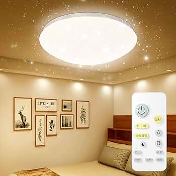 3 無段階調光調 シーリングライト 68畳 常夜灯 星空効果 Amazon.co.jp : LED シーリングライト 星空効果 35W 無段階調光
