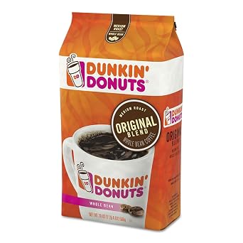 Dunkin' Original Blend Medium Roast Whole Bean Coffee, 20 Ounces