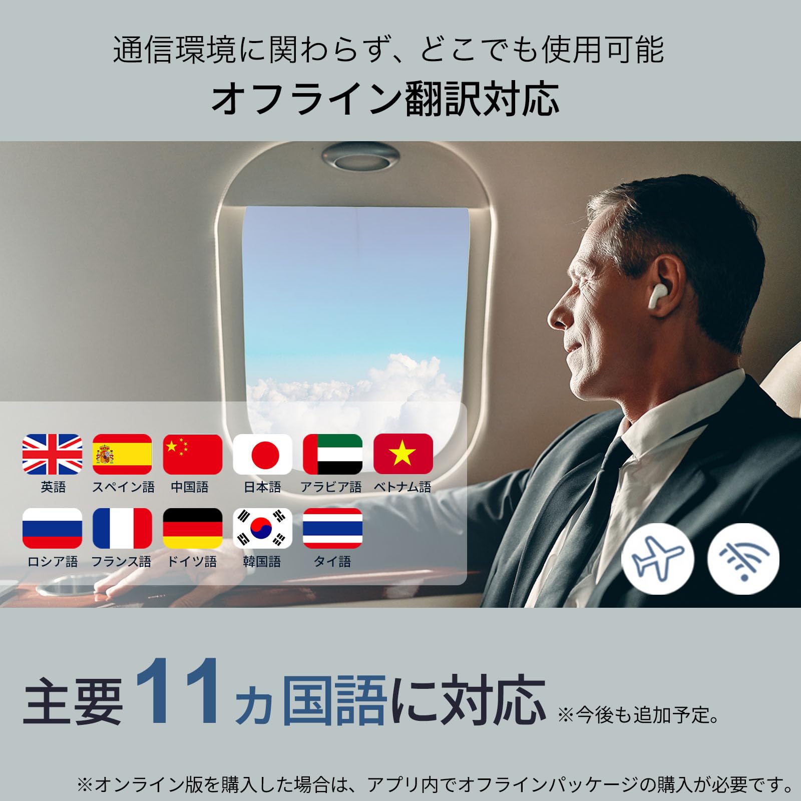 Amazon.co.jp: 翻訳イヤホン 翻訳機 Wooask M3 PLUS ウーアスク プラス