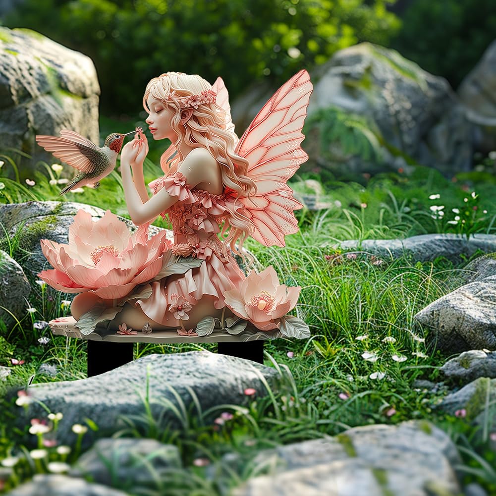 Feenfiguren Set Aus Harz, 6 Stück, Ca. 4–7 Cm Groß - Perfekt Für Feengarten, Blumentöpfe Und Deko Im Freien