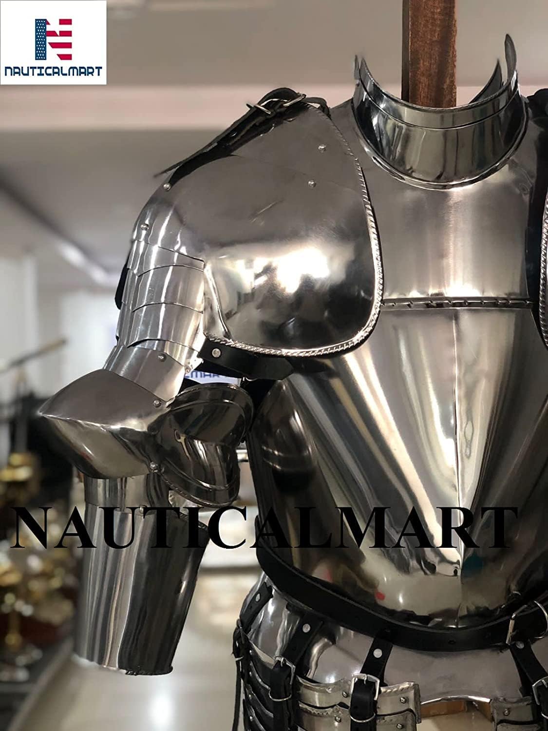 NauticalMart Medieval Halloween Costume Suit Of Armor Breastplate Adult Costume