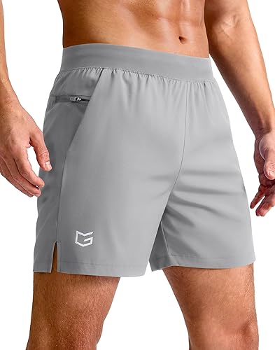 Miniatura 20 de G Gradual Pantalones cortos deportivos para correr para hombre de 7/5/9 pulgadas, bolsillo con cremallera, ligeros, para entrenamiento, gimnasio