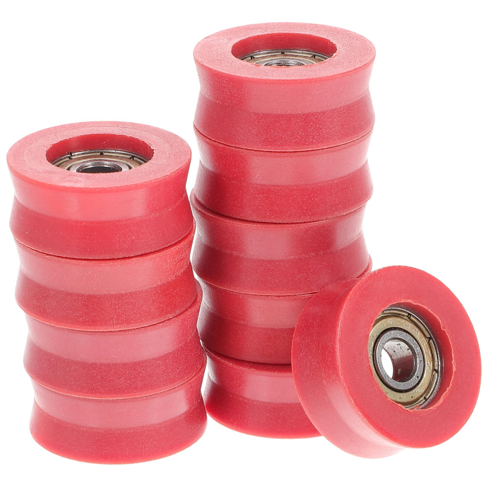 Poleas de nylon de 12 mm con rodamiento de ranura en U para puertas correderas