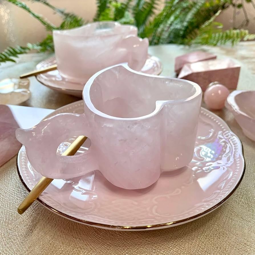 ローズクォーツ マグカップ 手彫り ブラジル産 天然石 ローズクォーツ マグカップ 手彫り ブラジル産 天然石