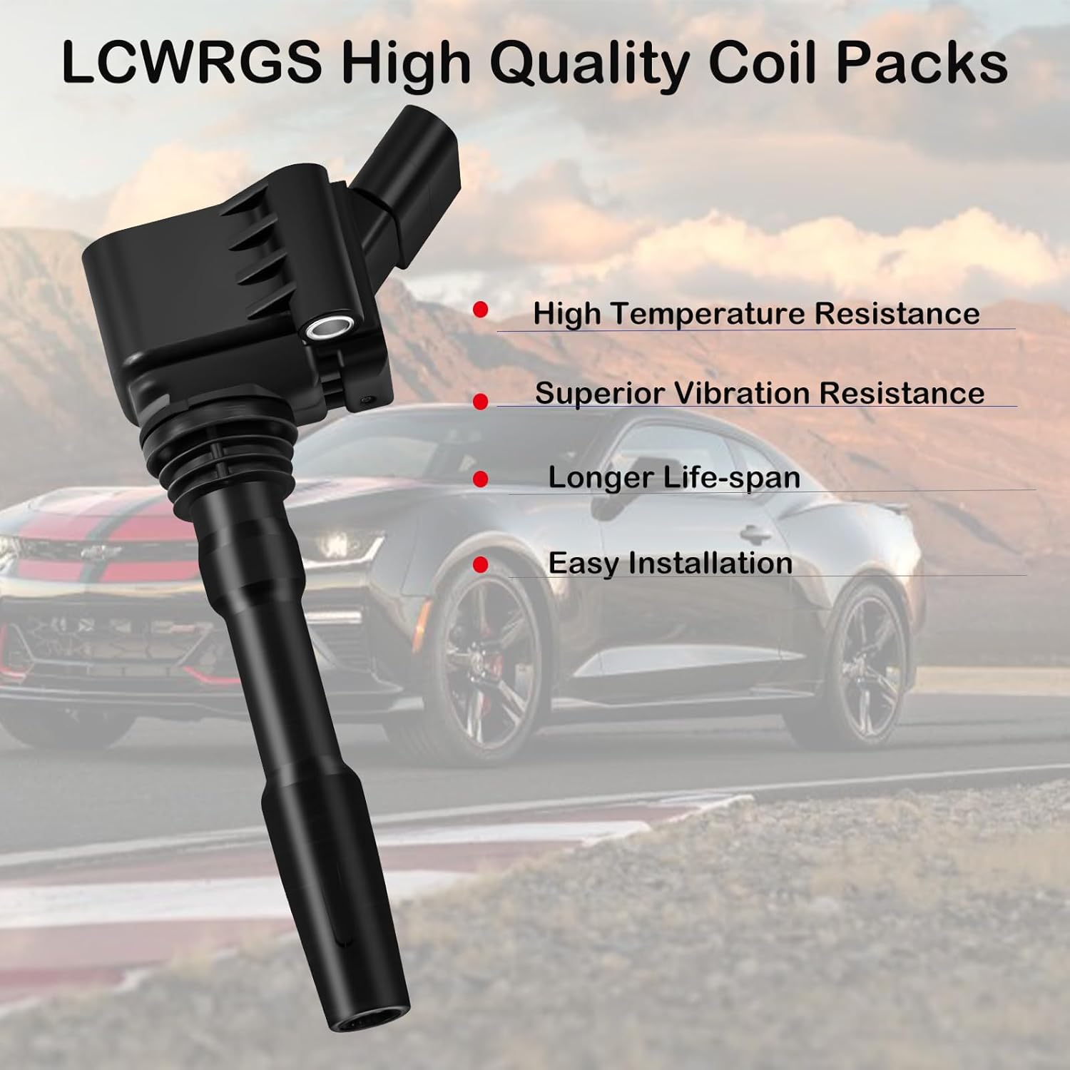 Ignition Coil Pack & Spark Plugs Fits for 1.8 2.0 L4 2014 2015 2016 2017 2018 2019 Volkswagen VW Passat Beetle Jetta GTI Golf Audi A3 S3 Spark Plugs Coils Replaces# UF771 06J905110G UF765