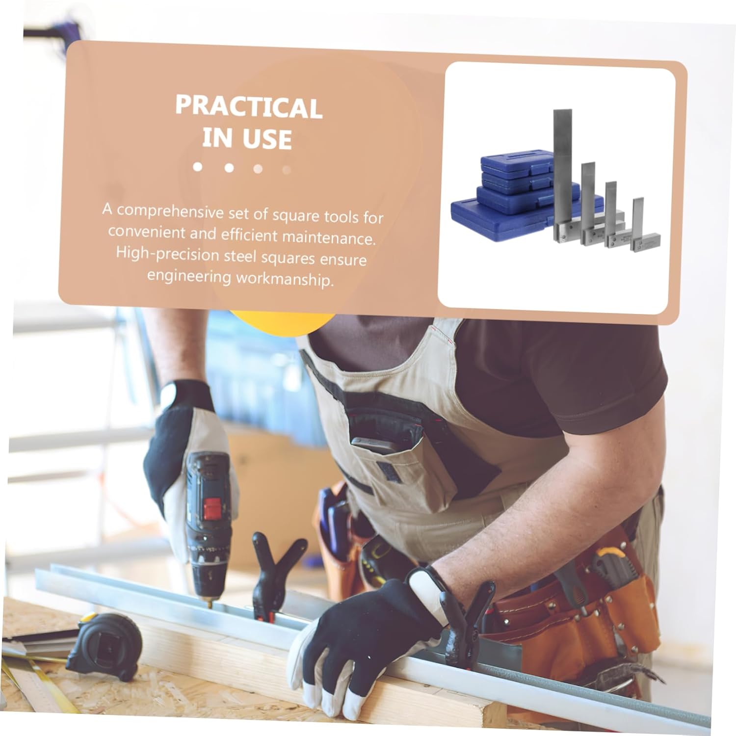 Angoily Layout Square Squares Precision Right Angle Ruler 90 Degree Machinist Set Woodworking Accessory