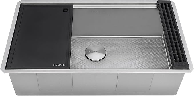 Ruvati Hex Bottom 30-inch Workstation Kitchen Sink Ruvati Hex Bottom 30-inch Workstation Kitchen Sink