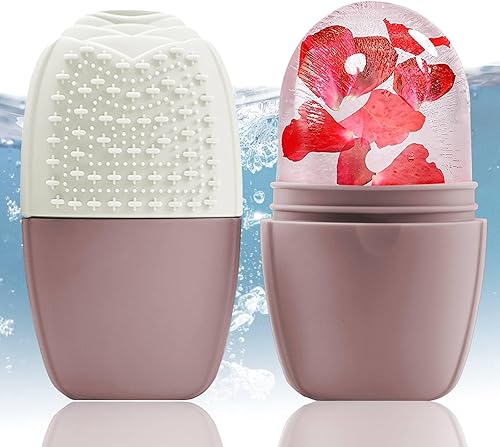 Miniatura 17 de Rodillo facial de hielo, molde de hielo para cara y ojos, herramienta de belleza de silicona reutilizable para masaje, acondicionamiento natural