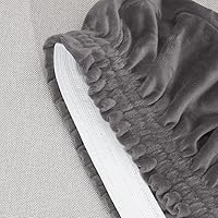 Vista 3 de Funda para silla, funda elástica para silla sin brazos, de terciopelo, para comedor, comedor, comedor, funda protectora para silla de respaldo