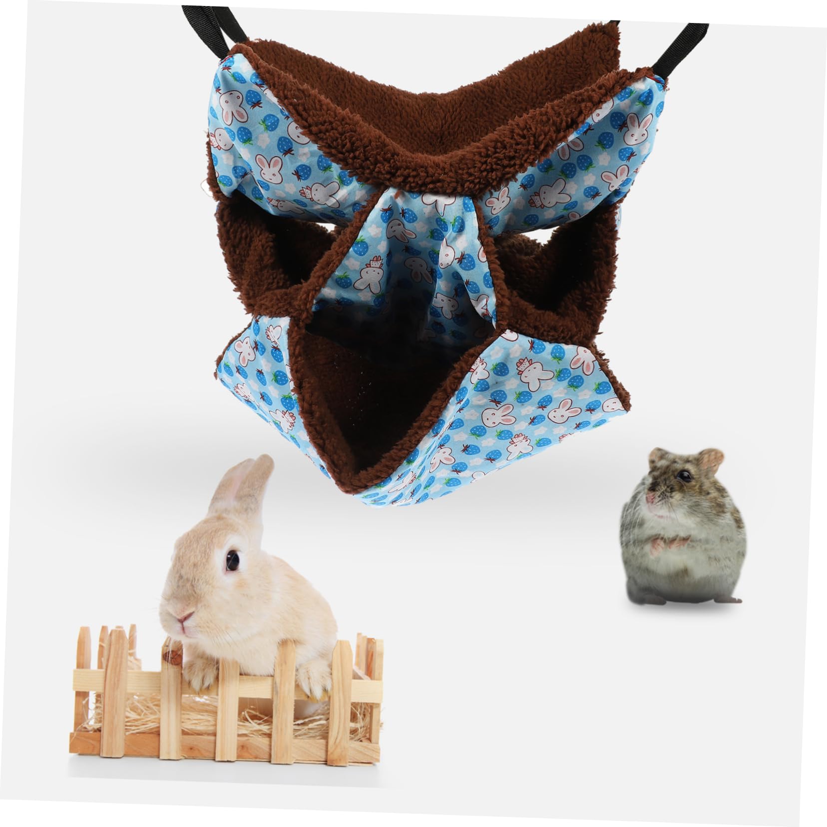 BESPORTBLE 4stücke Kleintier Hängematte Mehrschichtige Plüsch Schlafunterlage Für Hamster Ratten Und Chinchillas Atmungsaktives Sicheres Nest Für Zuhause Oder Tierhandlung