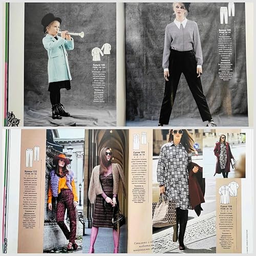 Miniatura 7 de Vol.102023 Revista estilo Burda en plantillas de patrones de costura ucranianos Ropa de moda Vestido Blusa Tops Falda Pantalones Chaqueta Bolsa de