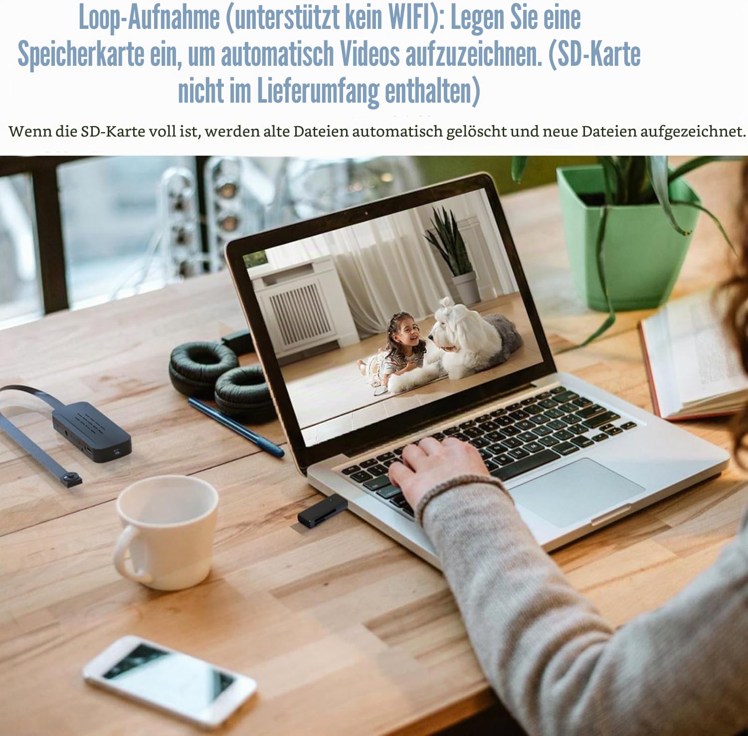Echte Full-4K-HD-Mini Kamera, Mini Wireless Nanny Fernbedienung DIY Modul mit Kostenloser 64G SD-Karte, Smart Home Überwachungsgerät (Nicht