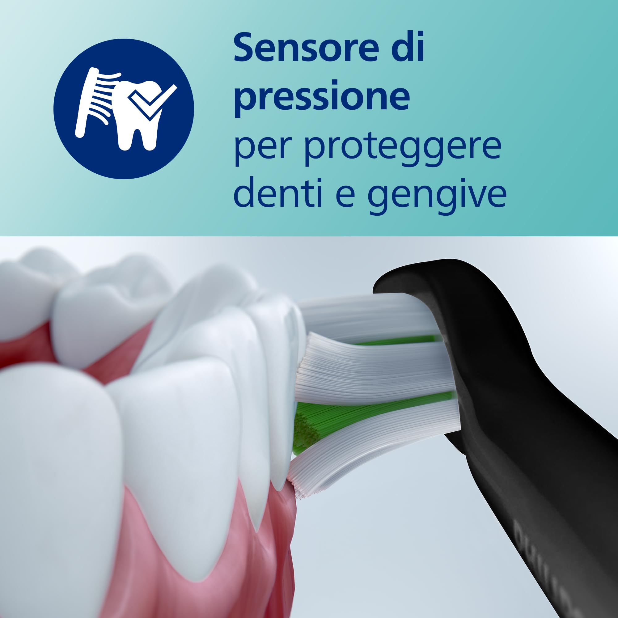 Philips Sonicare HX6871/47 Spazzolino elettrico ricaricabile ProtectiveClean 6100, blu marino
