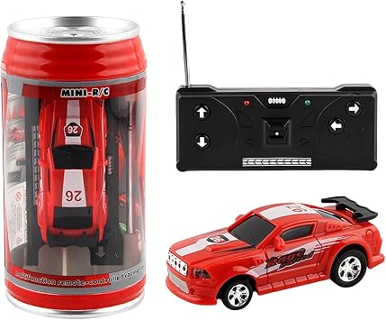 Remote Control Car, Remote Control Toys, Funny Remote Car, Racing Car Toy, Cool Cans Simulation Racing Car Toy with Remote Control and Roadblocks for Kids Entertainment