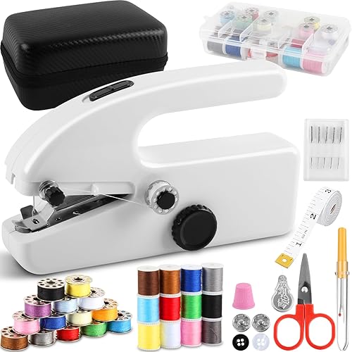 Handheld Sewing Machine for Beginners, Mini Portable Electric Sewing Machine,