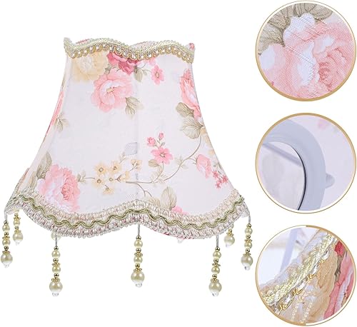 Miniatura 8 de DOITOOL Pantalla de lámpara vintage con flecos, pantallas de lámpara antiguas de repuesto E27, pantallas de lámpara, pantallas de lámpara de