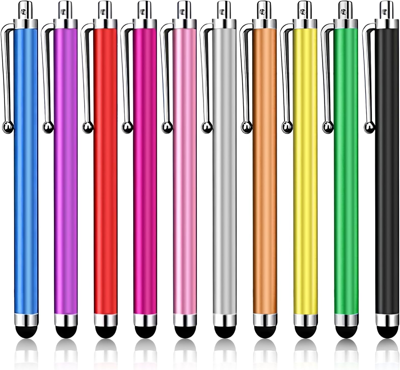 10 Pack Stylus Pen,High Precision and Sensitivity Stylus for Everyday Writing,Stylus Pen for Touchscreen Drawing,Universal Stylus Compatible with Touch Screens,10 Colors
