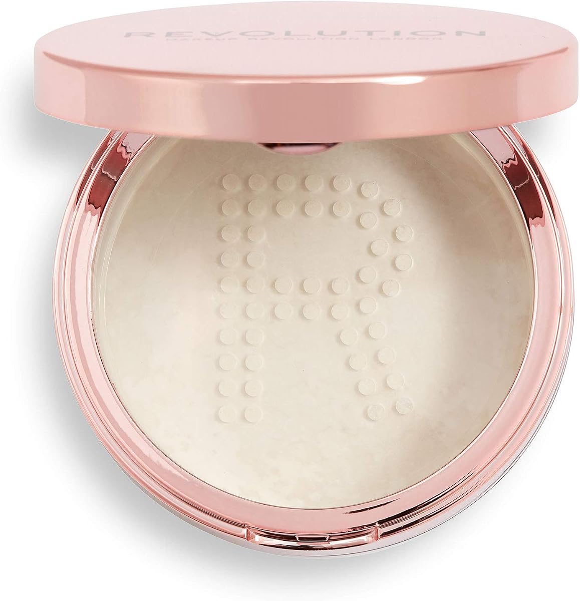 Makeup Revolution Conceal & Fix fijador en polvo, polvo translúcido resistente al agua, mantiene el maquillaje en su lugar todo el día, vegano y libre de crueldad animal, 0,45 oz/13 g