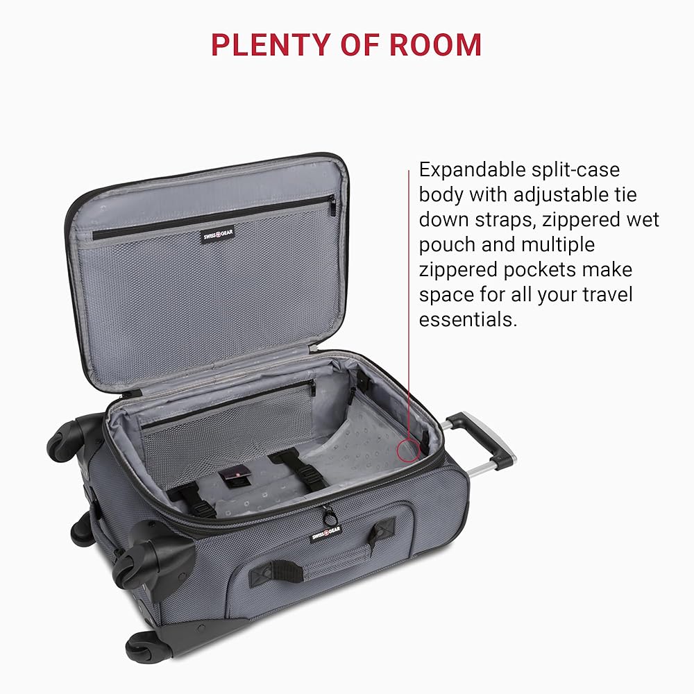 美品　スイスギア　スーツケース　21インチ Amazon | SwissGear Sion ソフトサイド 拡張可能ラゲッジ
