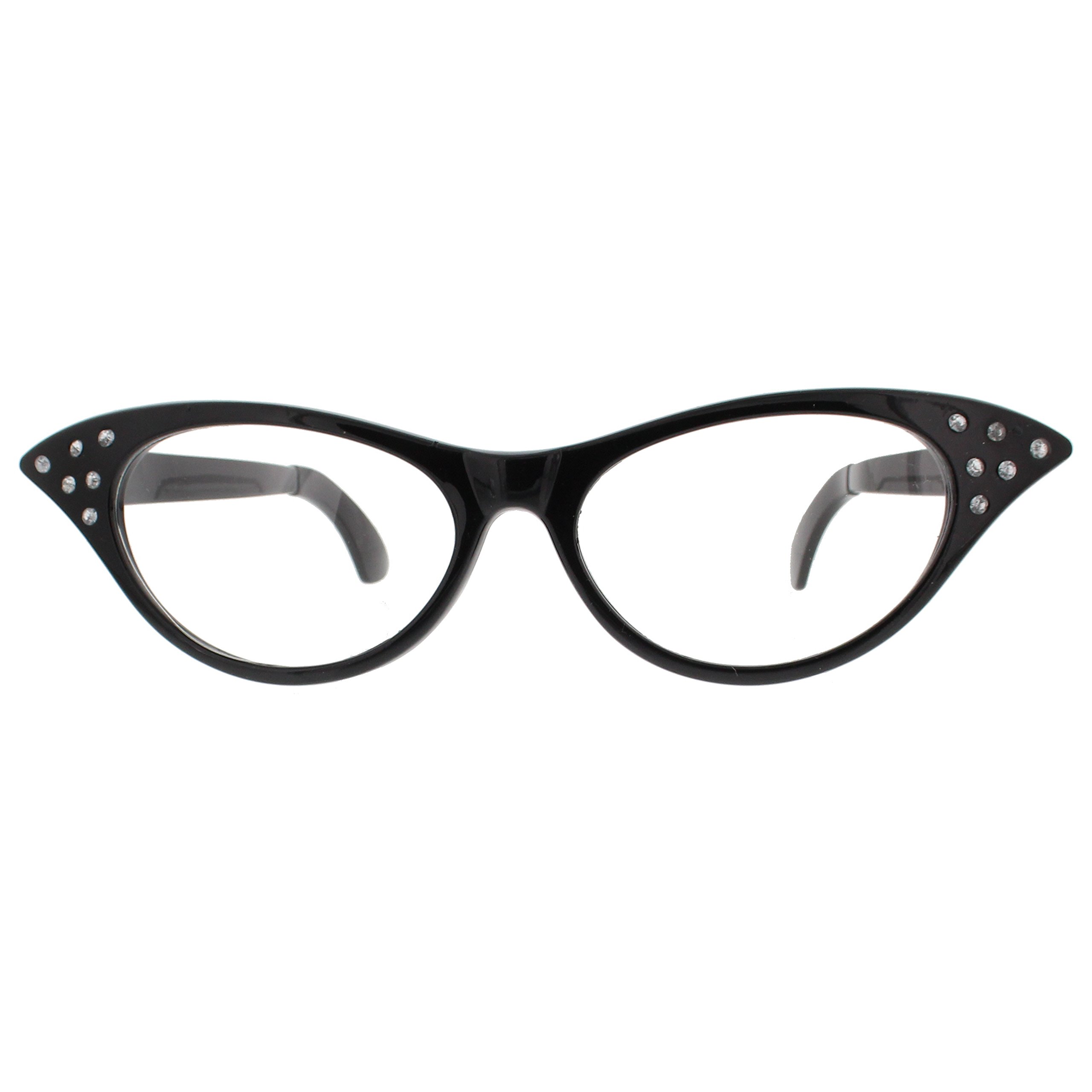 Zac's Alter Ego Large 50s Fancy Dress Retro Glasses
