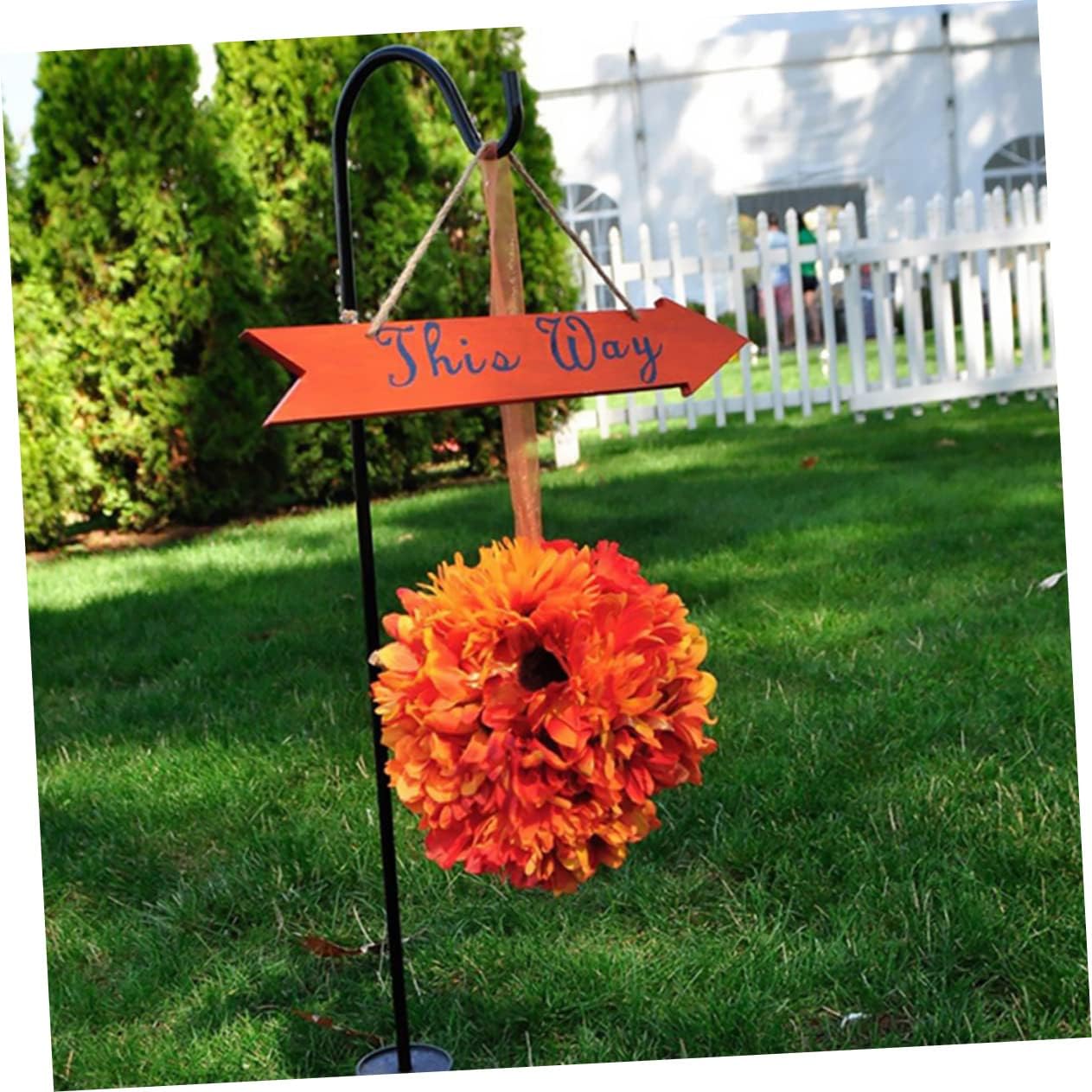 3pcs Iron Ground Hooks Heavy Duty Plant Hangers for Outdoor Decor Multi-Functional Wall Hooks