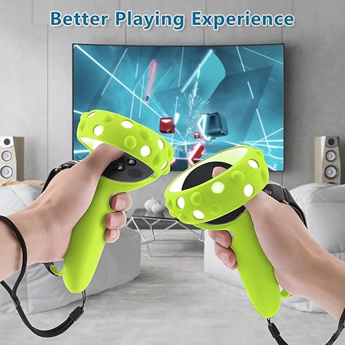 Miniatura 2 de for Oculus Quest 2 Accessories Silicone Face Cover VR Shell Cover Touch Controller Lengthening Grip Cover with Battery Opening Adjustable with