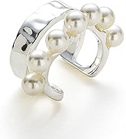 Vista 1 de C.Paravano Pendientes de oreja para mujer Aretes de oro Pendientes de plata de ley para mujer Puños de aretes para mujer sin perforar