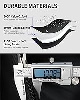 Vista 3 de Donner Funda para guitarra eléctrica de 39 pulgadas, funda para guitarra eléctrica acolchada con esponja de 0.4 pulgadas, nailon ripstop 600D