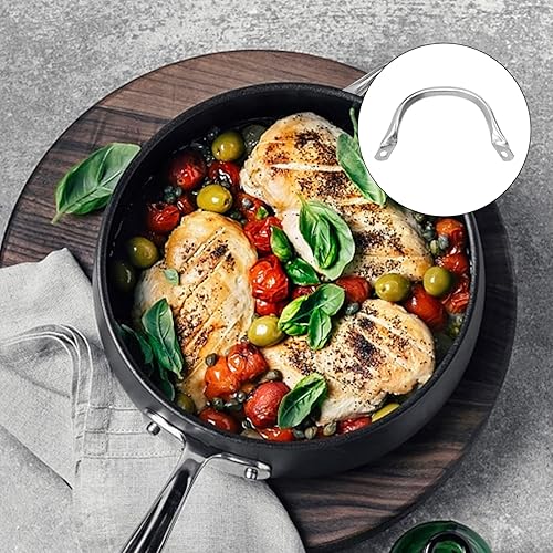 Miniatura 3 de DOITOOL Reemplazo de asas de olla de acero inoxidable Orejas de olla de metal, olla a presión, olla de vapor, olla de salsa, mango lateral corto