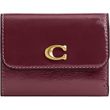 Coach Essential Card Holder Wallet In Glazed Leather