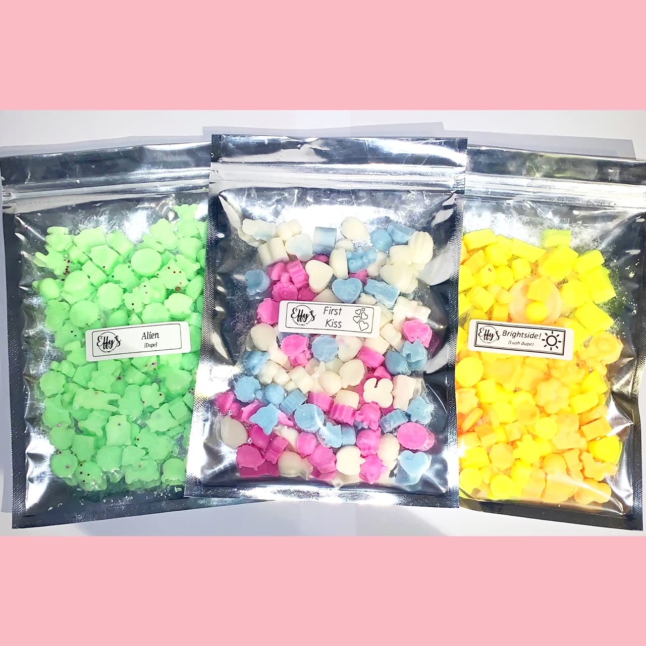 3 Bags of 100 Wax Melts, Effy's Wax Melts, Bulk buy mini melts (Multi