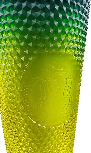 Miniatura 3 de Starbucks Vaso con tachuelas 2023 verde limón amarillo degradado, 24 onzas, Venti, SB2023GY