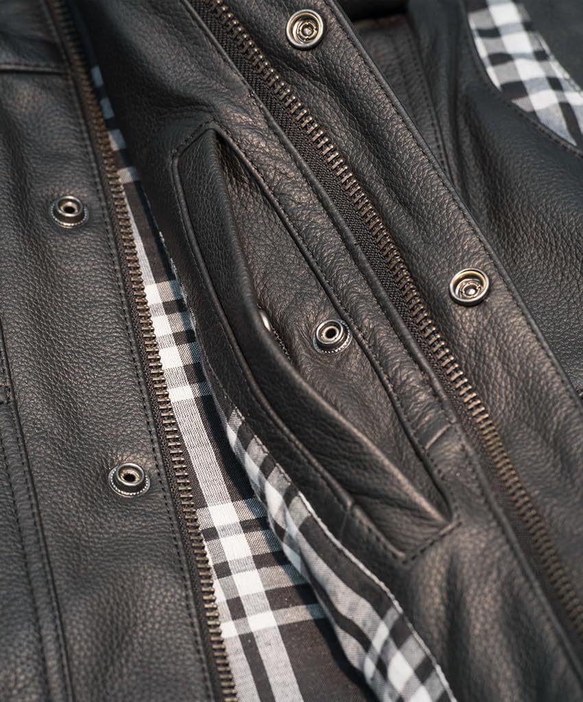 Highway 21 Magnum Vest, Genuine Leather Vest for Men and Women, Outerwear for Rugged Riding