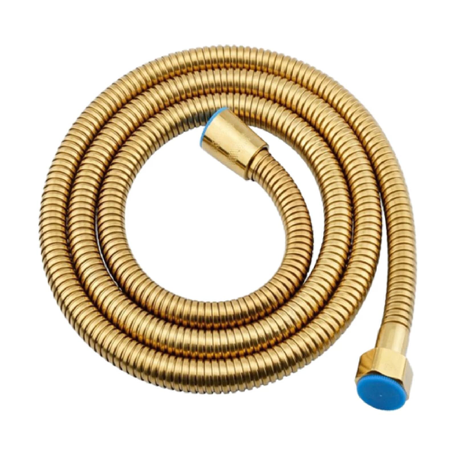 Manguera de Ducha antitorsión de Repuesto para baño 1,5 m Acabado Dorado Cabezal de Ducha Antiguo de latón Mangueras de plomería para baño, 1M (Oro 2M)