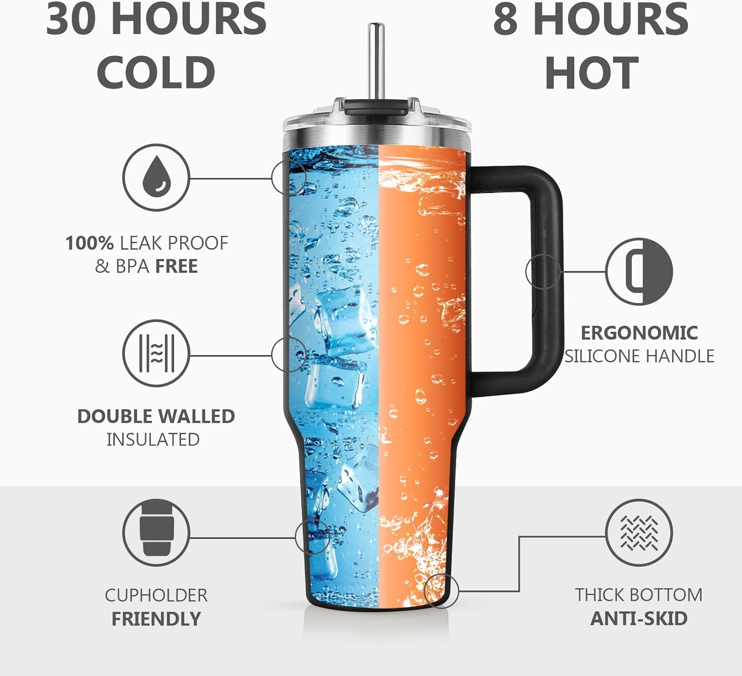 Shqiueos Gamer Gifts for Men Women Teen Boys 40oz Tumbler with Handle Straw Lid, Valentines Birthday Gifts for Son Friends Coworkers, Christmas Funny Gaming Cup for Console Players Game Room Decor - Image 9