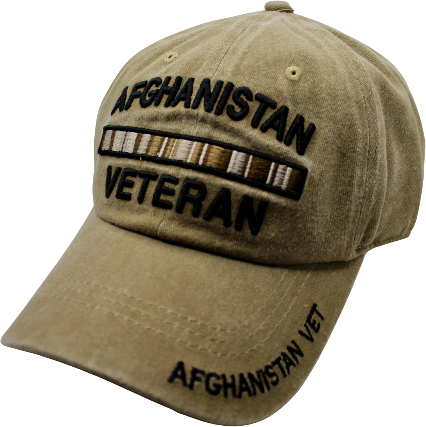 Afghanistan Veteran Baseball Cap, Embroidered Design, US Veteran Cap, Veteran Gift, Honor & Service, Afghanistan War Vet Cap