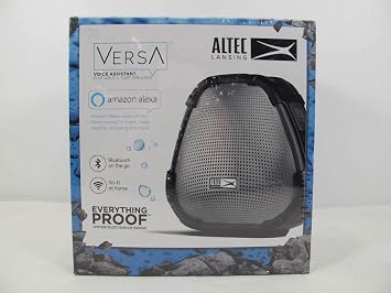 Altec Lansing VersA Smart Portable Bluetooth Speaker Black and Silver