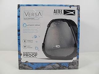 Altec Lansing Versa Smart Portable Bluetooth Speaker Black and Silver
