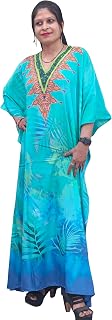 Rastogi Handicraft Long Kaftan Women's Designer Maxi Dress, Swimsuit Cover-ups, Beach Kaftan Digital Printed Design Price In India