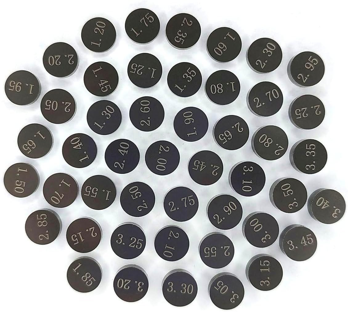 47Pcs 7.48mm Valve Shims Kit for Kawasaki KX250F KX 250F KXF250 KXF 250 2004-2019 Dirt Bikes