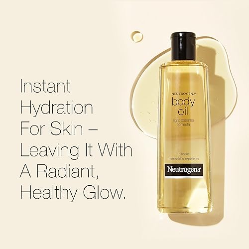 Miniatura 2 de Neutrogena Aceite corporal fórmula ligera de sésamo, hidratante para piel seca y aceite de masaje corporal hidratante para un brillo radiante y