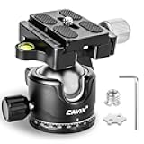 Ball Head Mount, CAVIX 36mm Ball Head Camera Tripod Head with 1/4“ Arca Swiss Quick Release Plate for Tripod, Monopod, DSLR, Camera,Load 33lb/15kg