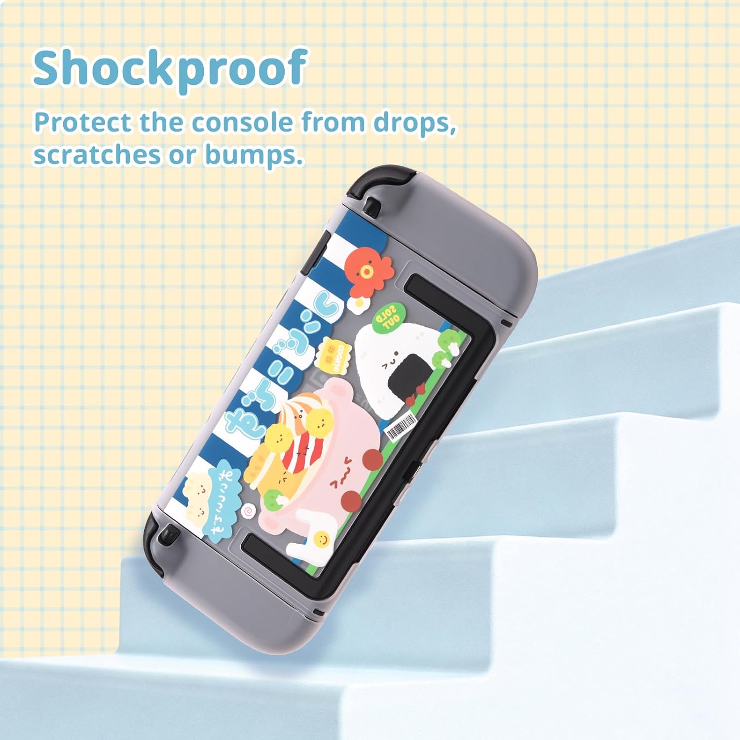 YOCORE Protective Case for Nintendo Switch 2 (2025), Cute Slim Cover Case with Shock-Absorbent & Anti-Scratch, Switch 2 (2025) Accessories Slim Skin Shell - BLD