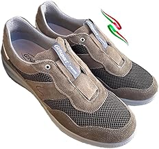 Grisport Moccasins City Shoes Sneakers without Laces Magnus Lightweight Summer Leather Canvas Slipon Removable Insole